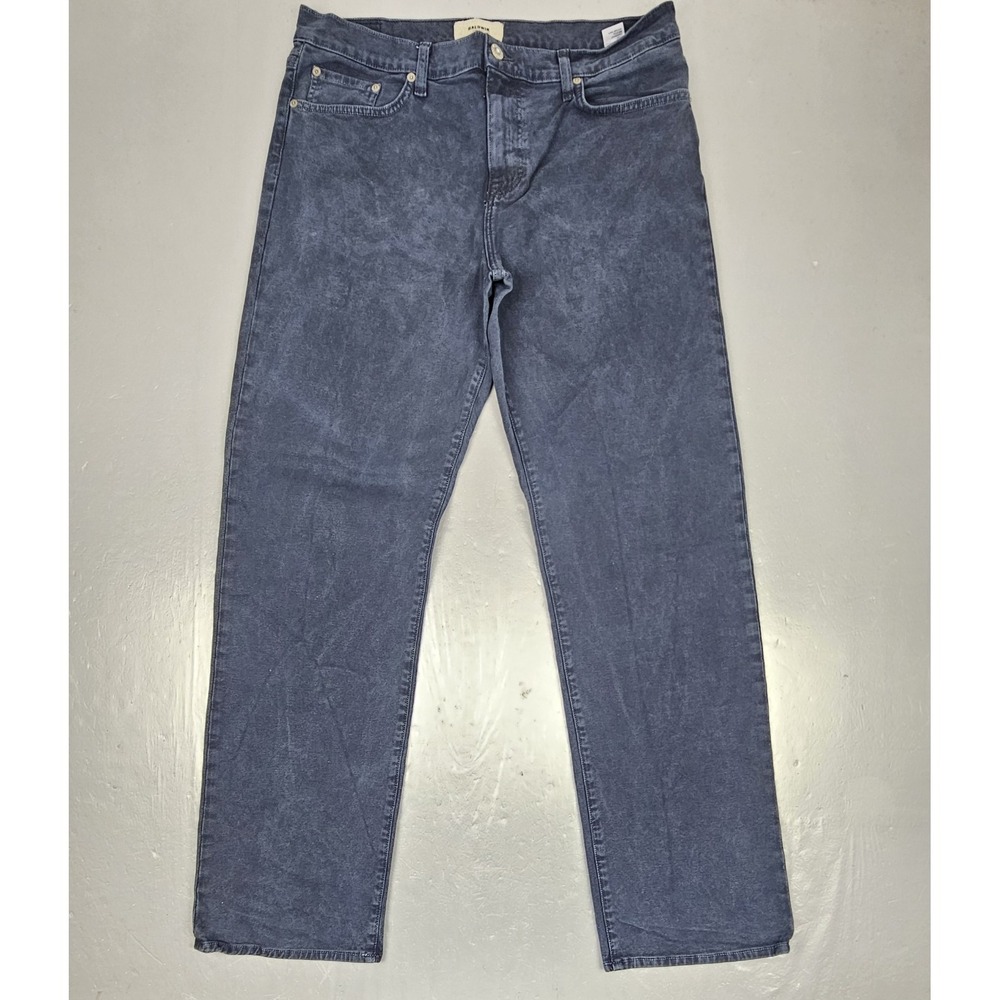 Baldwin Jeans Mens 34x32 Brennan Modern Straight Dark‎ Wash Designer Denim